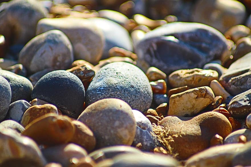 kerikil, batu, pantai