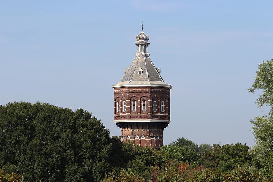 la tour, bâtiment, structure, château d'eau, monument, Vlissingen