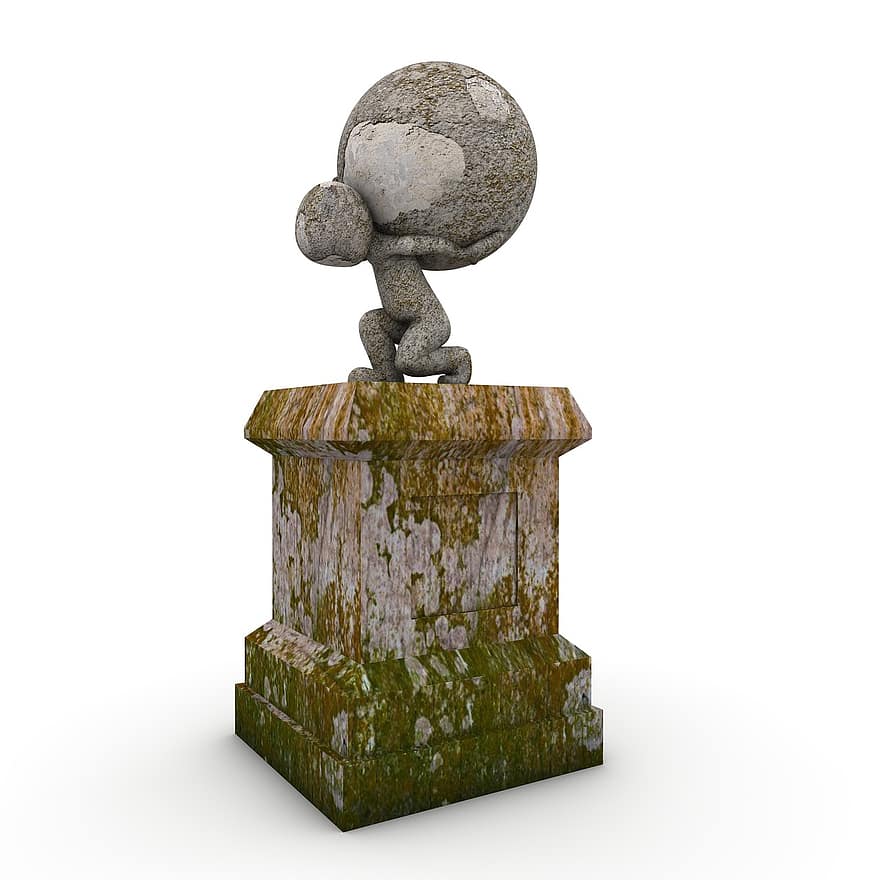 pomnik, piłka, siła, glob, kamień, rzeźba, punkt orientacyjny