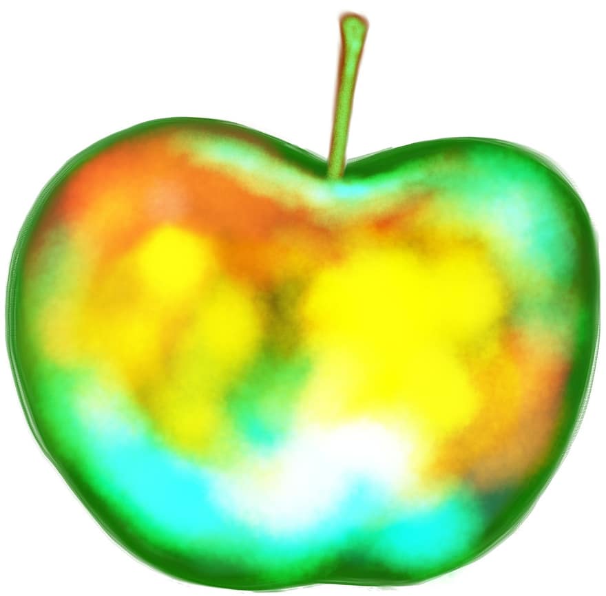 hedelmä, ruoka, omena, vihreä, terve, tuore, tuore hedelmä