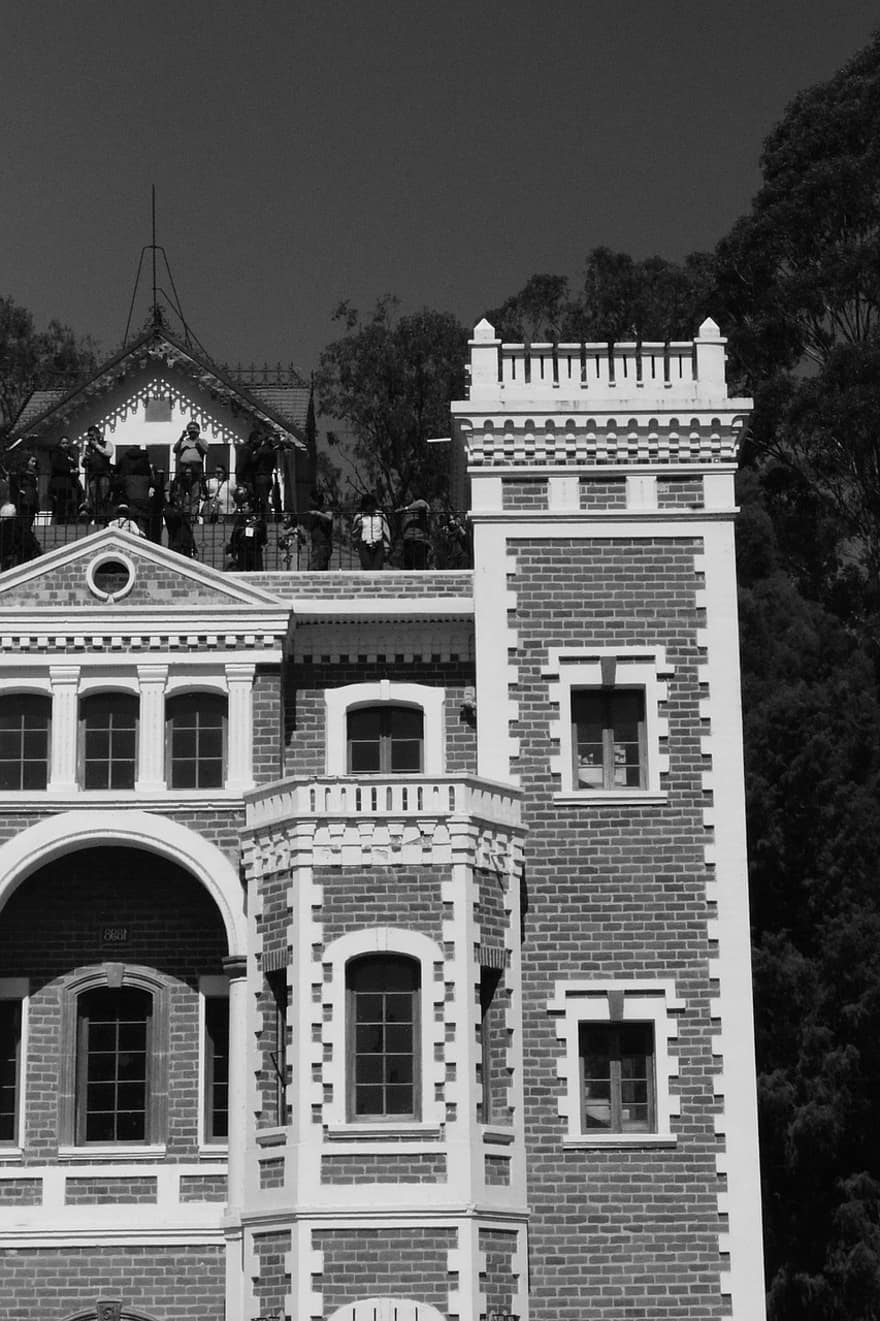 Château, bâtiment, maison, les fenêtres, architecture, chautla, Puebla