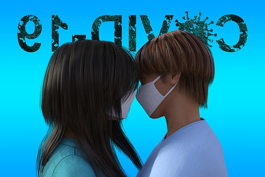 couple, covid-19, masque, pandémie, virus, coronavirus, protection, sécurité, masque de protection
