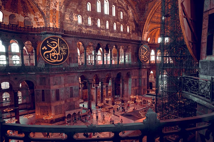 Hagia Sophia, Architecture, Turkey, Historical Site, Byzantine Architecture, Heritage Site, Istanbul, Landmark, Mosque, Museum, religion