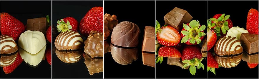 sjokolade, Sjokolade collage, matkollasje, fotokollasje, mat, dessert, collage, søt, velsmakende, nydelig, konfekt