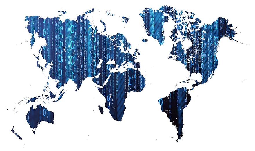 خريطة ، العالمية ، موتلي ، الملمس ، في الخلفية ، أزرق