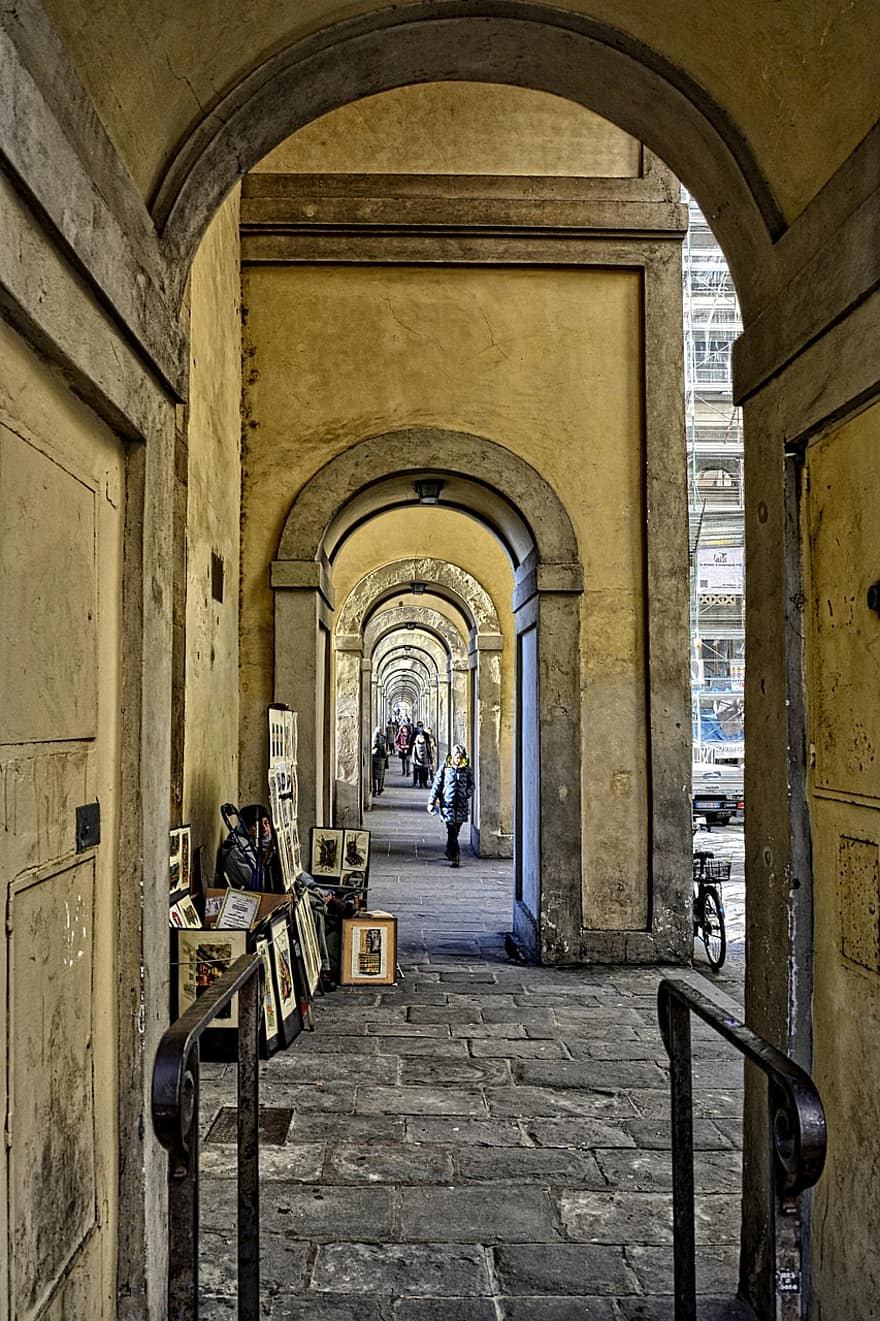 Флоренция, архитектура, город, старый, известное место, туризм, построенная структура, история, культуры, арка, путешествовать
