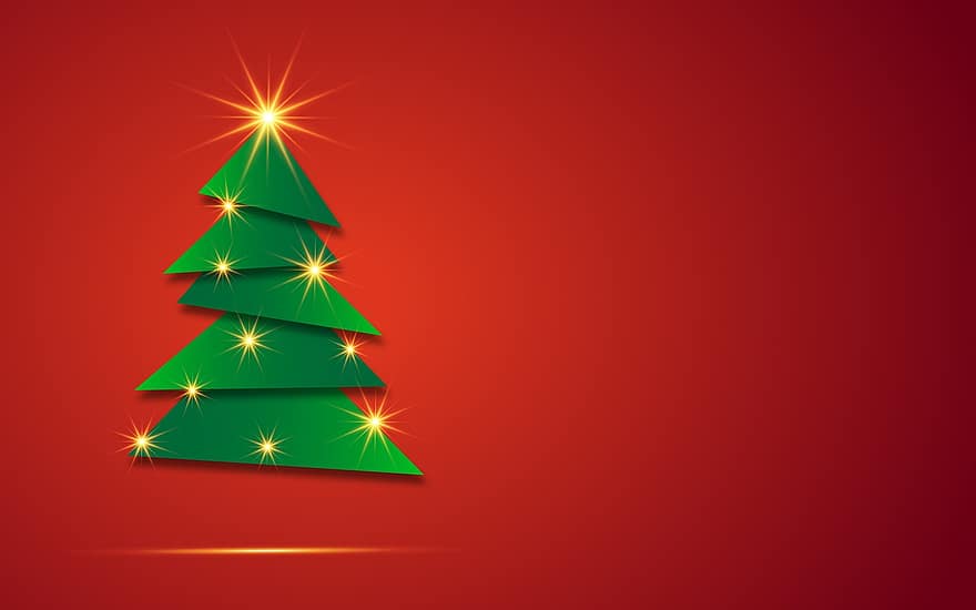 Karácsony, karácsonyfa, háttér, piros, fehér, boldog Karácsonyt, ünnepek, elegáns, ünnep, tervezés, üdvözlet