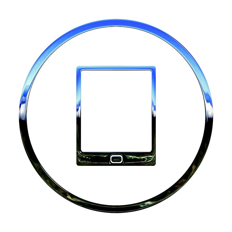 icono, ipad, tableta, tecnología, icono de tecnología, conexión