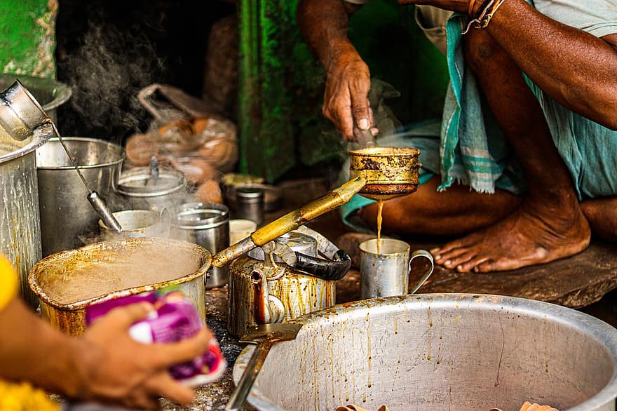 té, chai, comida, India, beber