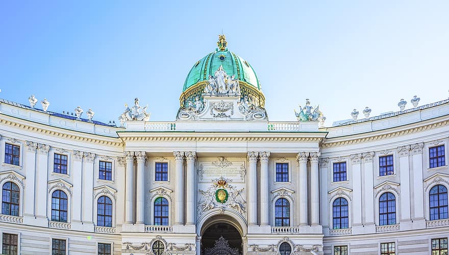 Bécs, Ausztria, hofburgi császári palota, utazni, idegenforgalom, Habsburg, császár, gazdag, épület, építészet, városnézés