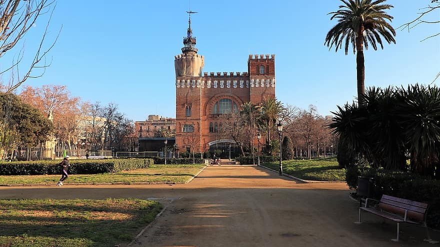 Schloss der drei Drachen, Schloss, Park, Ciutadella Park, Wahrzeichen, historisch, die Architektur, Barcelona, Katalonien, berühmter Platz, Gebäudehülle