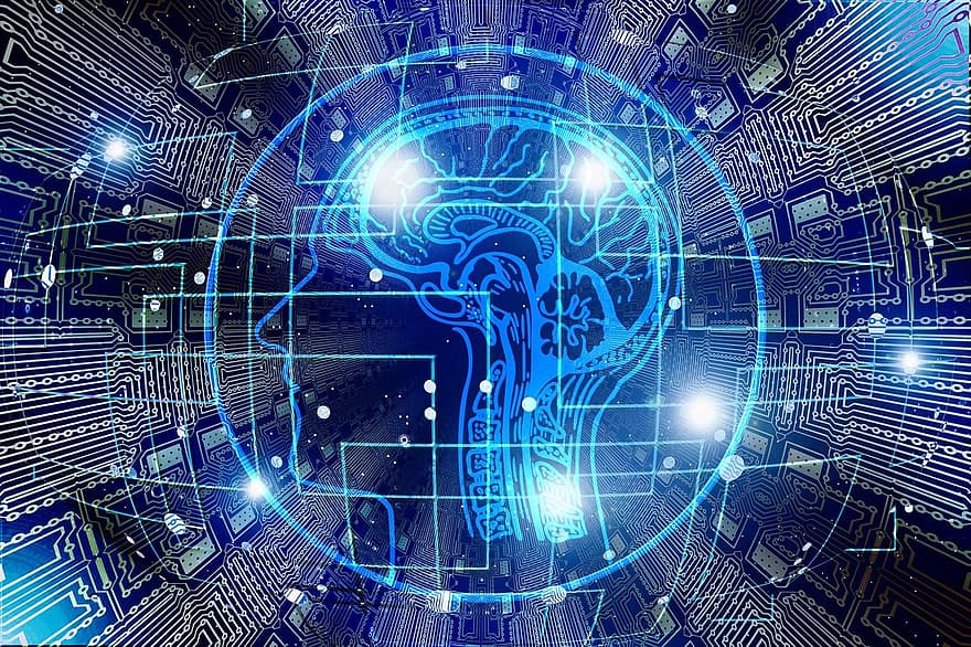 인공 지능, 뇌, 생각한다, 제어, 컴퓨터 과학, 전기 공학, 과학 기술, 개발자, 컴퓨터, 남자, 지적인