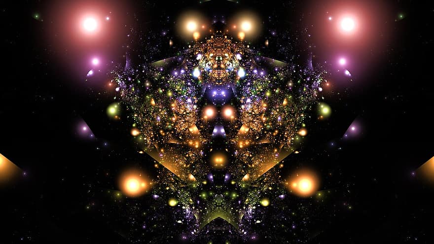 fractal, fractal kunst, digitale kunst, fantasie, computer beelden, ruimte, schedel