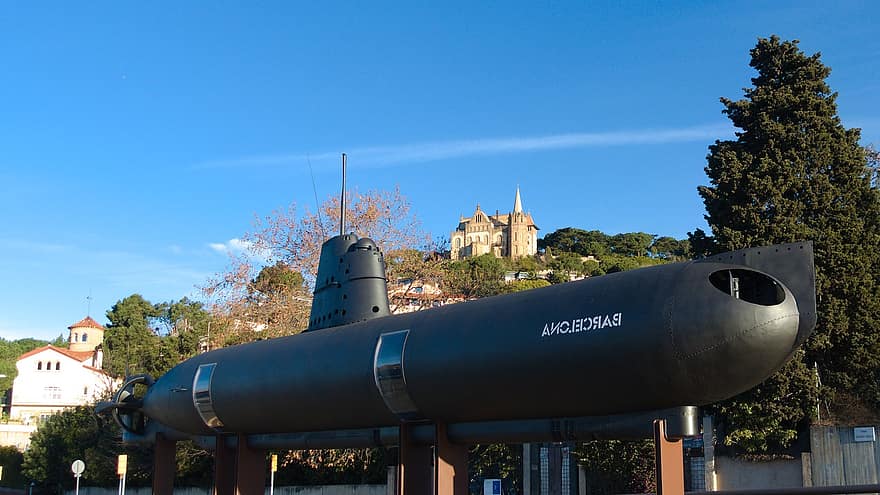 Барселона, підводний човен, тібідабо, collserola, каталонія, орієнтир