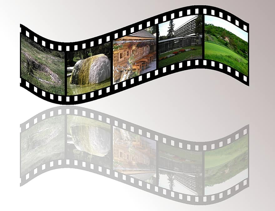 クラインビルドフィルム、膜、フィルムストリップ、滑り台、スライドフィルム