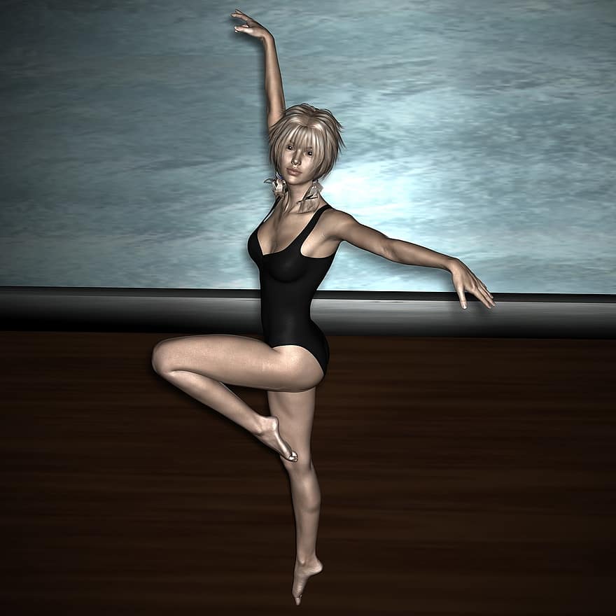 ballerine, Danseur, Danse, Grazie, art, figure, pose, gracieux, performance, chorégraphie