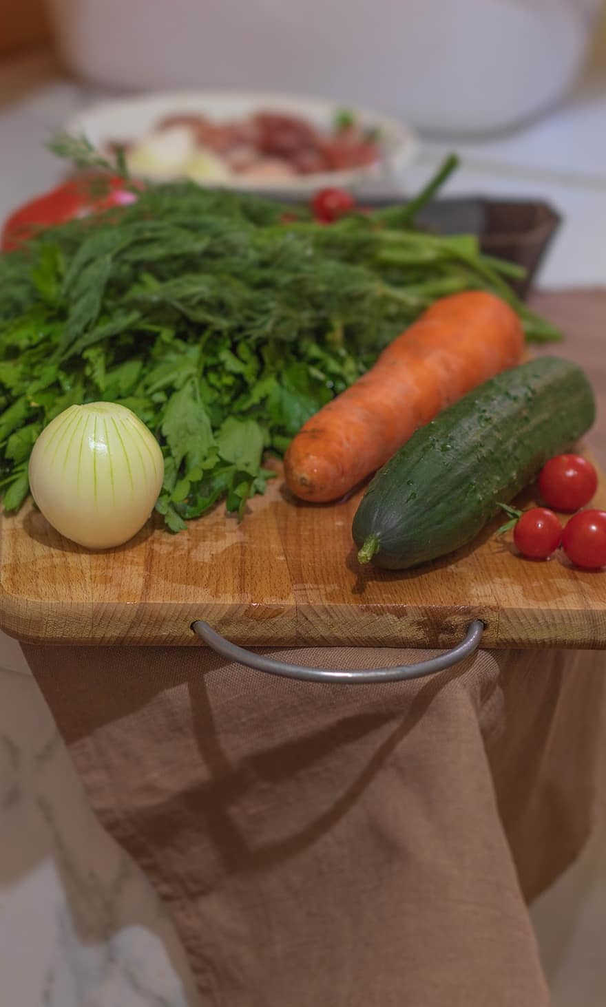 овочі, помідори, огірок, морква, петрушка, цибуля, очищений, їжа, кухар, інгредієнти, таблиця