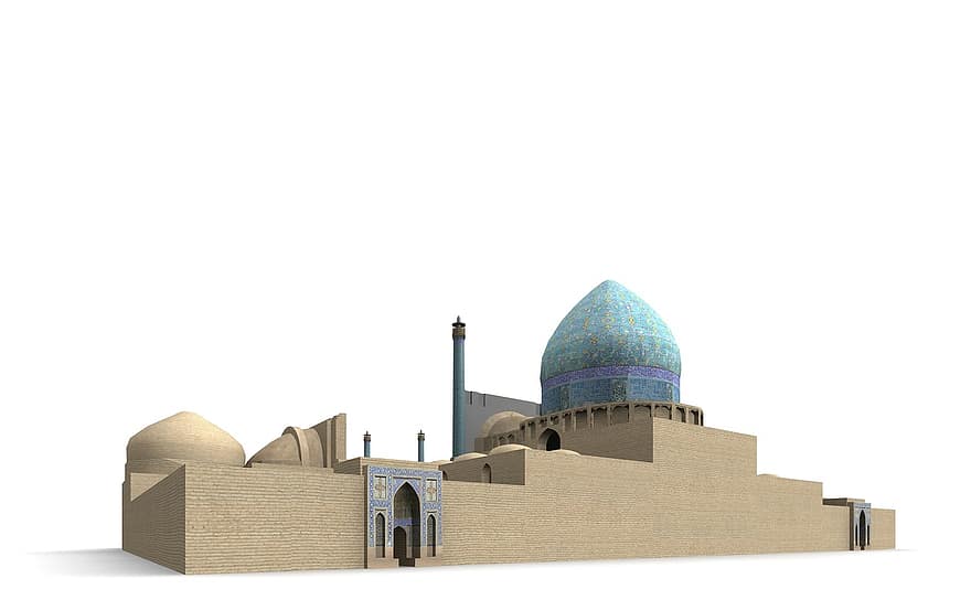 Karaliaus mečetė, isfahanas, iranas, pastatas, lankytinos vietos, istoriškai, turistų, patrauklumas, orientyras, fasadas, kelionė