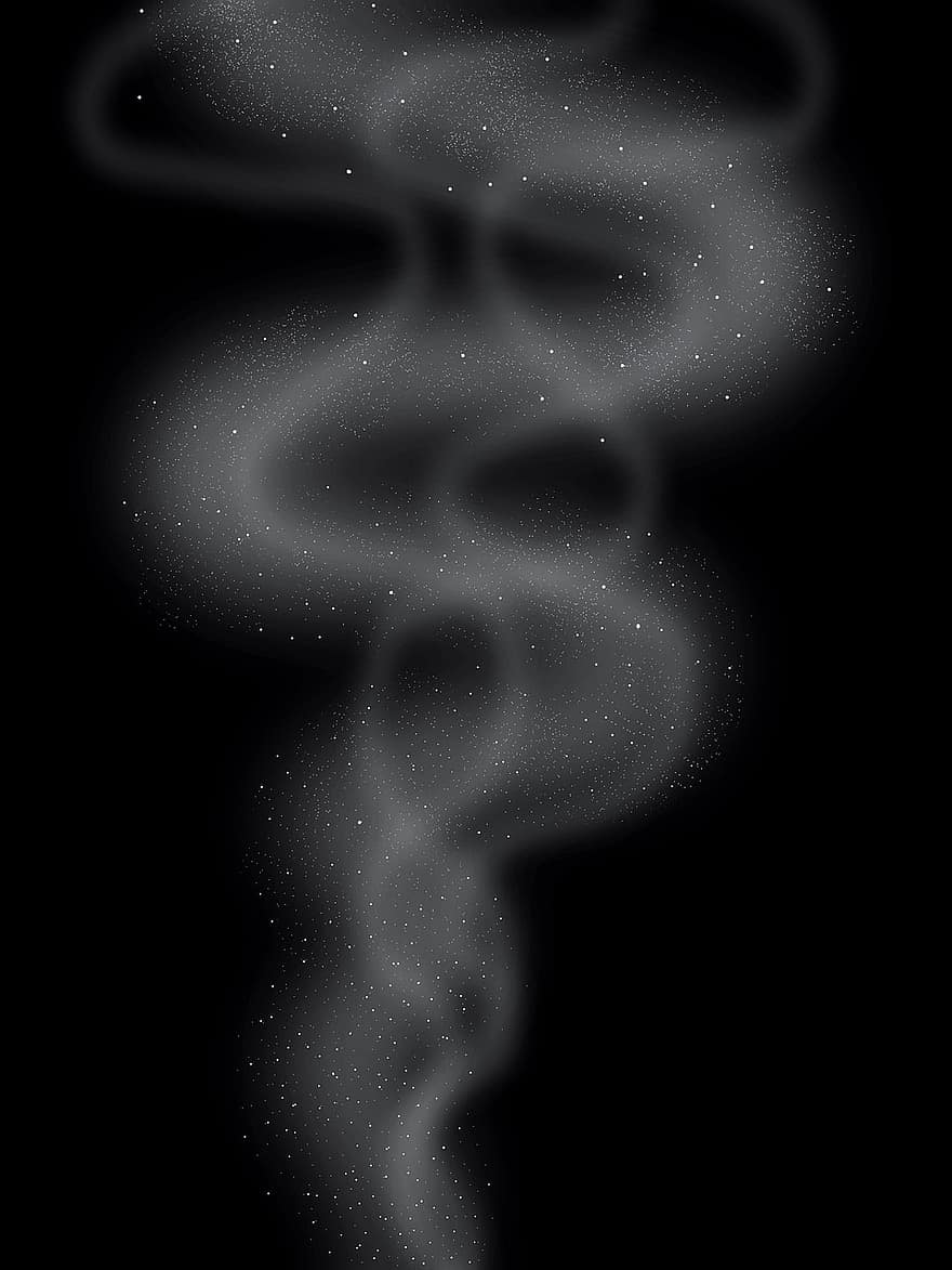 煙、ファンタジー、不思議な、気分、神秘的な、魔法、粒子、霧