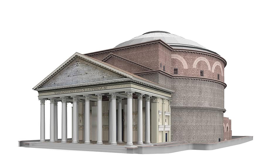 panteon, Řím, architektura, budova, kostel, Zajímavosti, historicky, turistů, atrakce, mezník, fasáda