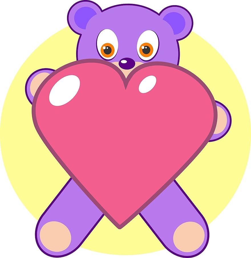 кохання, серця, фігури, символ, Валентина, люблю серце, романтика, романтичний, дизайн, Тедді, ведмідь