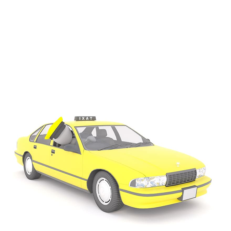 білий самець, 3D модель, ізольовані, 3d, модель, повне тіло, білий, таксі, водій таксі, транспорт, поїздка на таксі