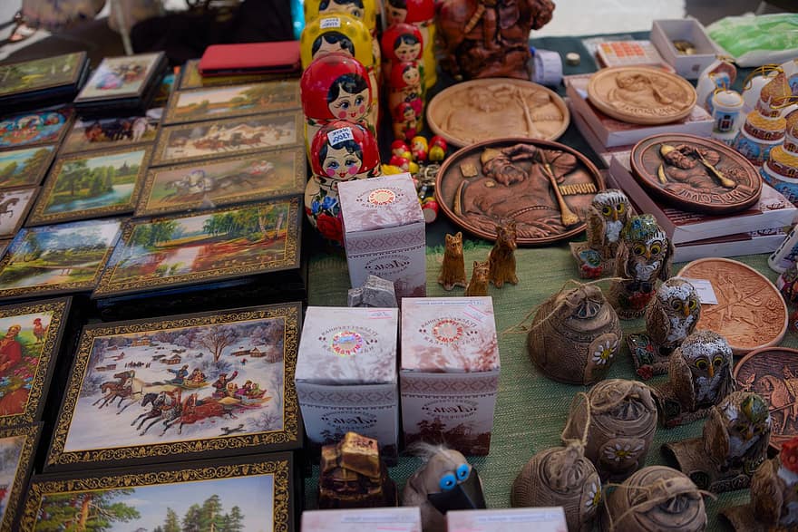 матрьошка, кутия, сувенири, брояч, сувенир, култури, правя, подарък, многоцветни, местната култура, на дребно