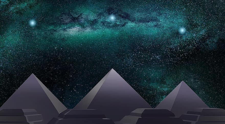 piramit, prizma, üçgen, renk, gökkuşağı, manzara, spektrum, fütüristik, gelecek, bilim kurgu, teknoloji