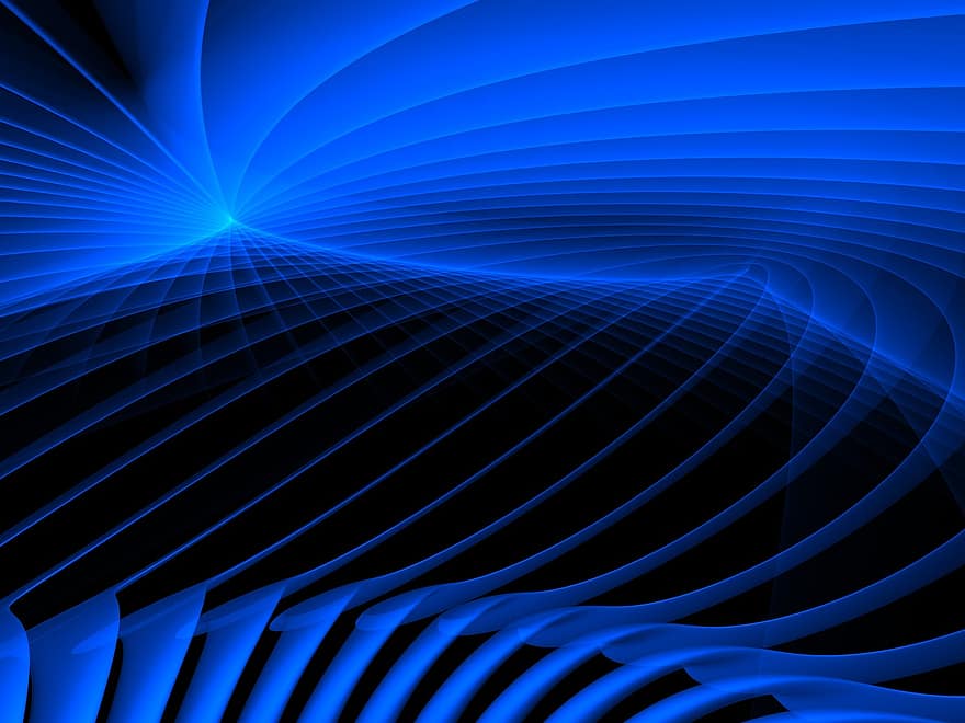 Blue, Abstract, Lines, Pattern, Light, Backdrop, Modern, Space, Futuristic, Wave, Motion