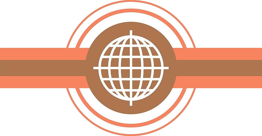 mundo, globo, esfera, tierra, planeta, cuadrícula, bandera, logo, negocio, logotipo de empresa