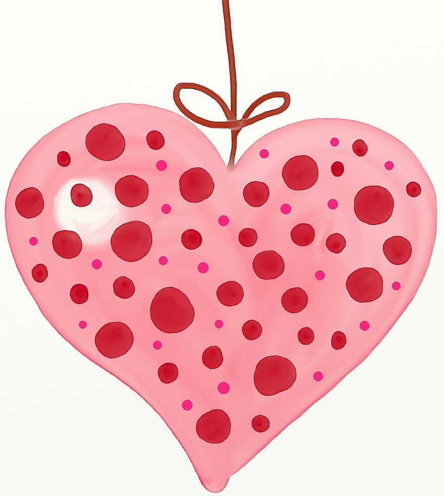 kærlighed, hjerte, form, dekoration, valentinsdag, kærlighed hjerte, rød, romantik, symbol, romantisk, lyserød