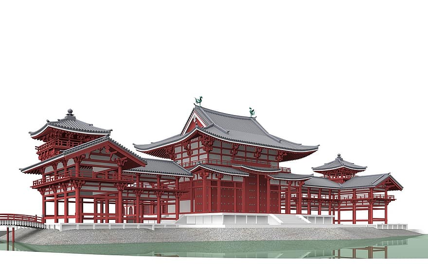 byōdō-in, уджі, Японія, архітектура, будівлі, церква, пам'ятки, історично, туристів, тяжіння, орієнтир