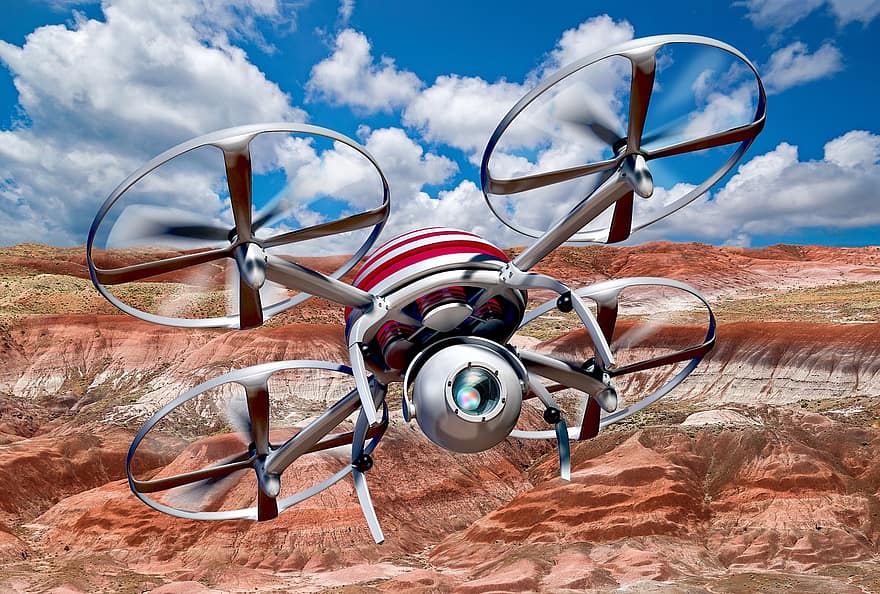 Drohne, Flug, Quadcopter, Flugzeug, Kamera, Technologie, Propeller, Hobby, Elektronik, Himmel, fliegend