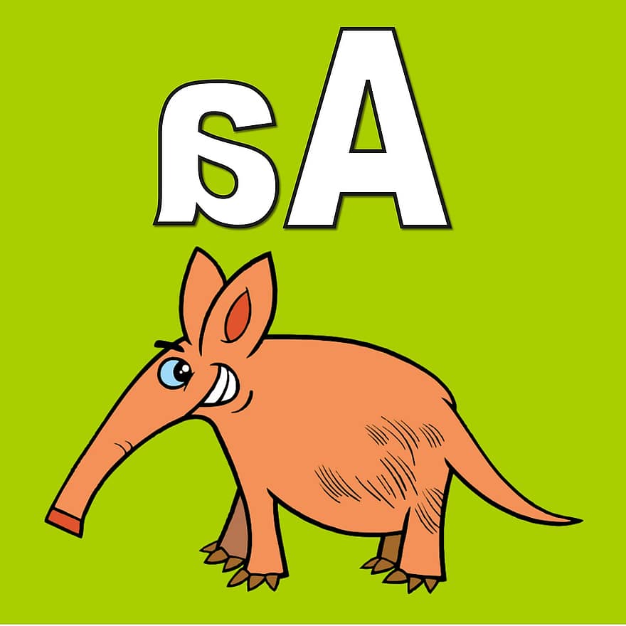 Letter A, Alphabet, Anteater, Animal, Education, School, Kids, Abc, Letters, Learn, Literacy