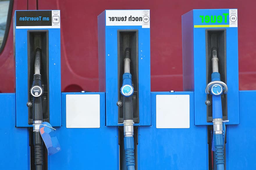 benzine, benzinestation, gas pomp, diesel