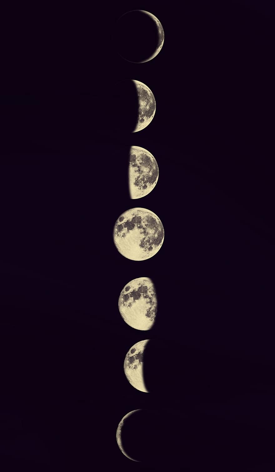 księżyc, faza Księżyca, noc, planeta, przestrzeń, tła, symbol, kula, ilustracja, błyszczący, Mapa świata