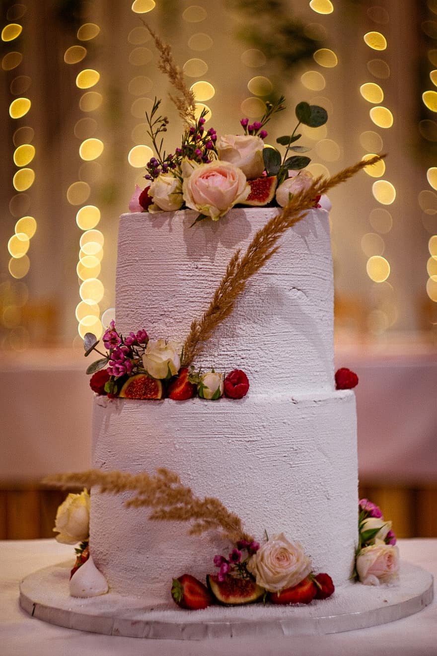 งานแต่งงาน, เค้ก, ขนม, งานเฉลิมฉลอง, วันเกิด, เค้กแต่งงาน, เค้กวันเกิด, เค้กฉลอง, เปลือกน้ำฅาล, เค้กฟรอสติ้ง, ปิดด้านบนเค้ก