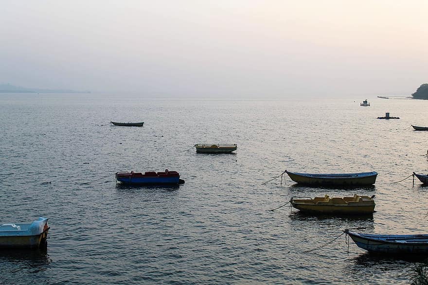 лодки, море, пътуване, океан, на открито, езеро, Бопал, Шивам