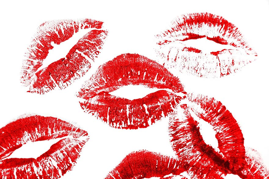 vermelho, batons, lábios, Maquiagem, cosméticos, boca, batom, fêmea, beijo, belas artes, se beijando