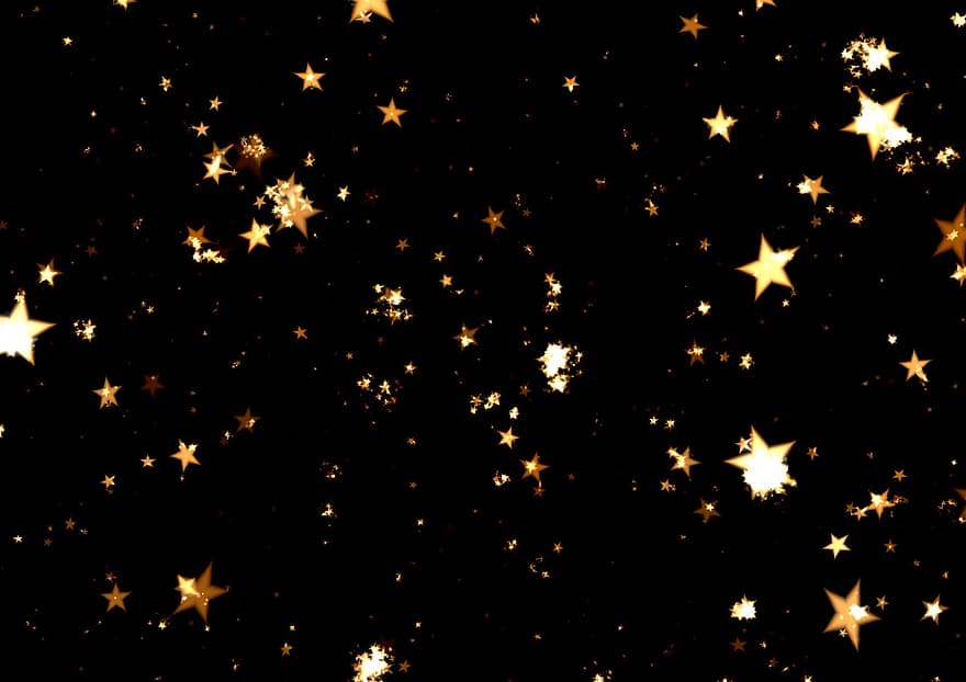 étoile, ciel, nuit, Contexte, ciel étoilé, Noël