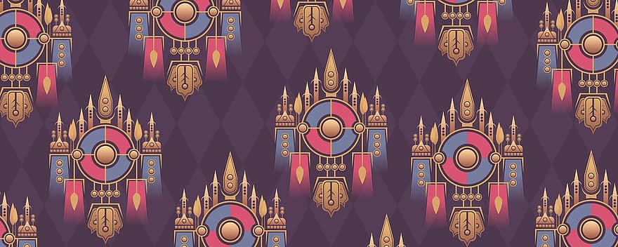 Non-seamless, Pattern, Background, Colors