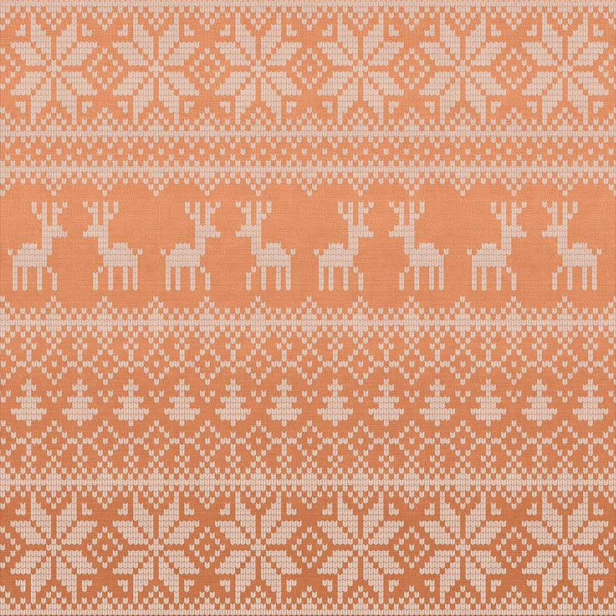 Art º, modelo, diseño, patrón de invierno, papel digital, naranja, Patrón de suéter, material, Navidad, suéter, fondo