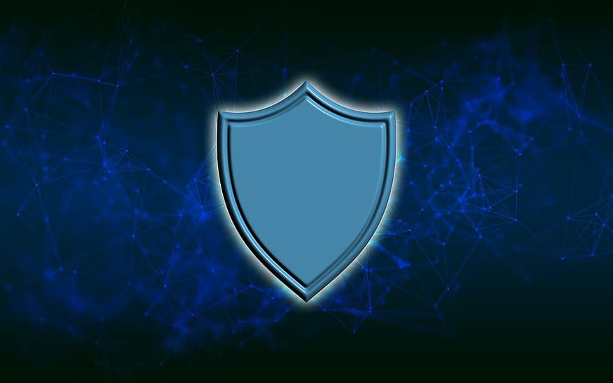 sikkerhet, cyber, trussel, hacker, internett, beskyttelse, sikre, informasjon, virksomhet, Blått Internett, blå sikkerhet