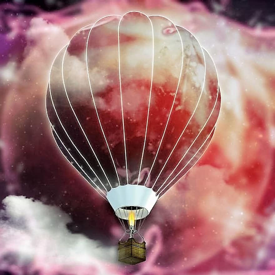 Emotions, Hot Air Balloon, Background, Flying