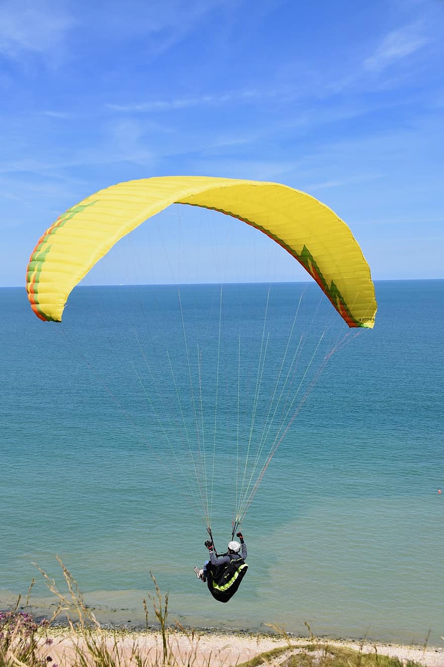 paragliding, kluzáku, letadlo, let, létat, Větrné počasí, počasí, volný čas, sport, dobrodružství, tepelný
