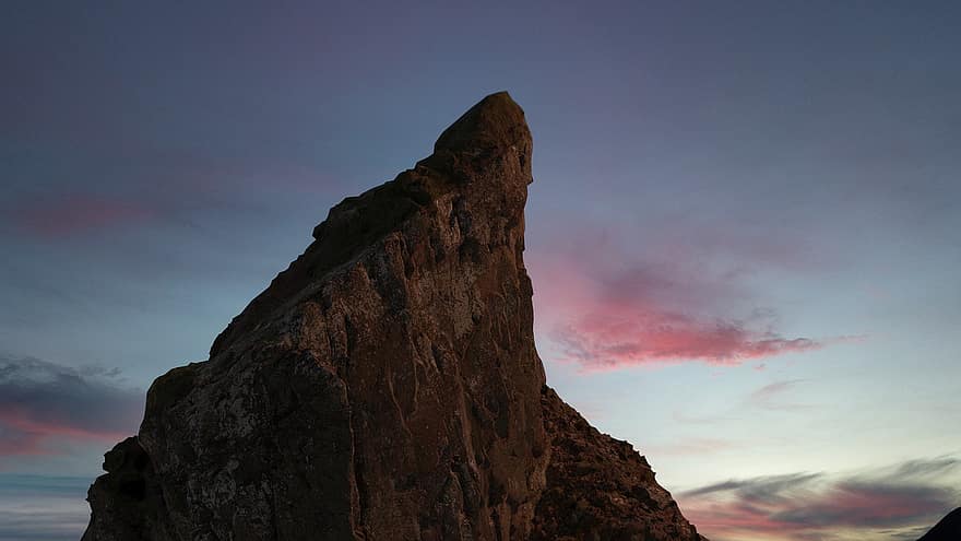 Cliff, Rock, Sunset, Rock Formation, Mountain, Nature, Sky