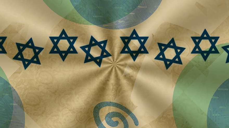 Fond d'étoile de David, Origine juive, Symboles juifs, fête, occasion, un événement, Pâque