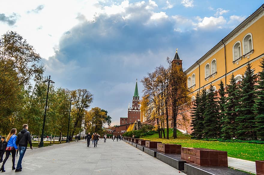 ciudad, otoño, temporada, Moscú, Rusia