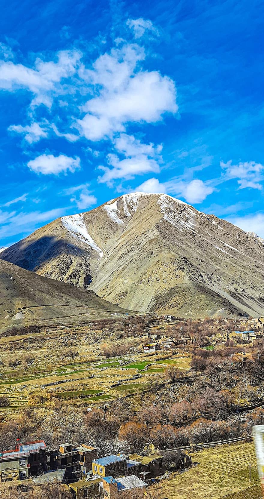 Panjshir-völgy, hegyek, Afganisztán, természet, falu, völgy