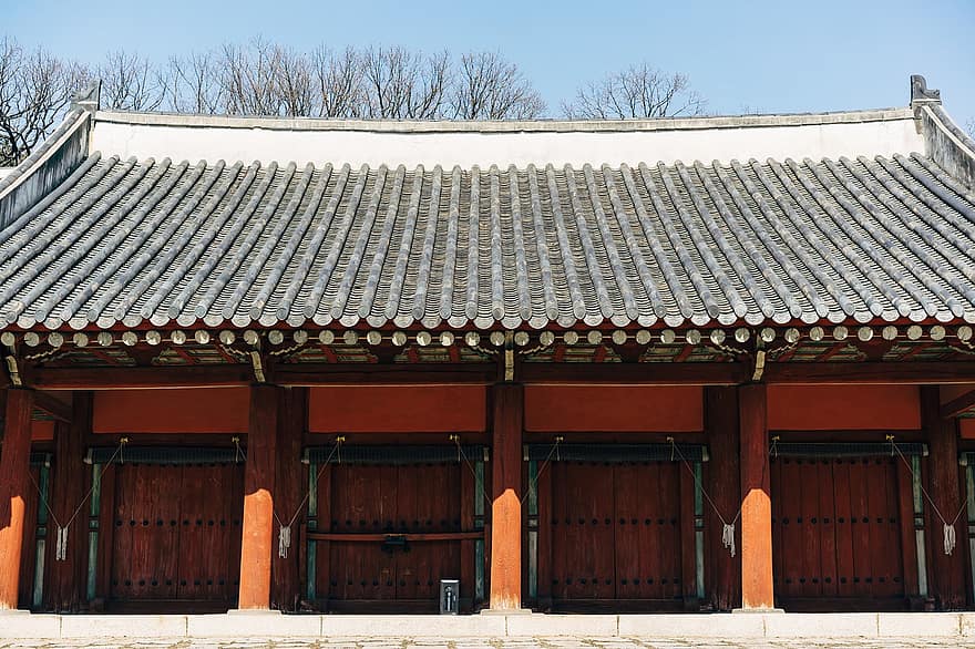 アジア、韓国、韓国語、歴史、建築、天皇、建物、伝統的に、場所、ソウル、オリエンタル